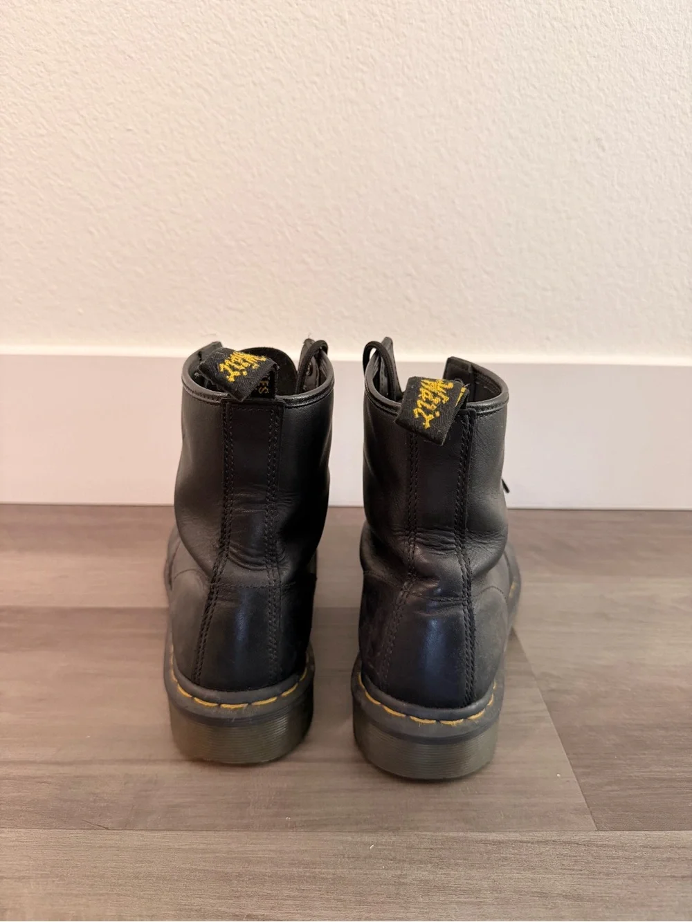 Classic Dr. Martens Smooth Leather Lace Up Boots